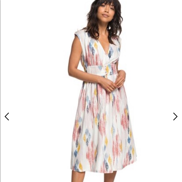 Roxy Dresses & Skirts - Roxy Poetic Sleeveless Midi Dress multi color 🌻